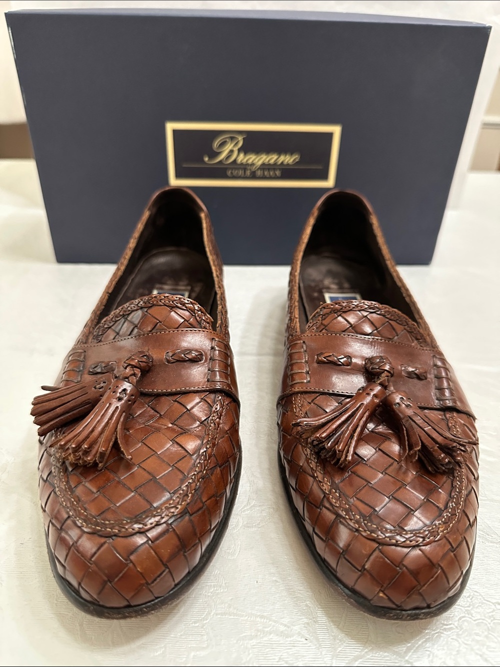 Bragano by Cole Haan woven leather - luggage